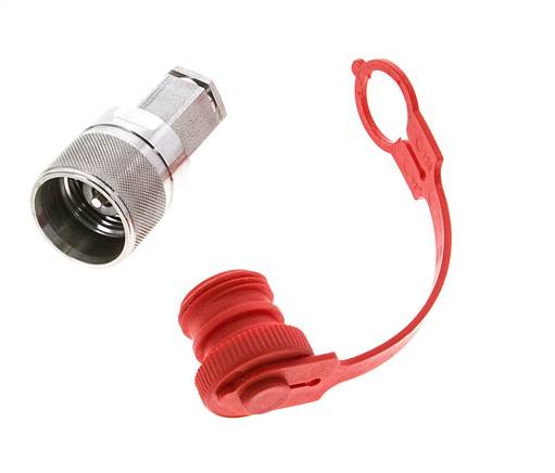 Edelstahl DN 6.3 Hydraulikkupplung Stecker G 1/4 Zoll Innengewinde ISO 14541 D M24 x 2