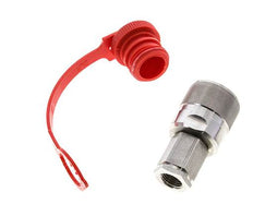 Edelstahl DN 6.3 Hydraulikkupplung Stecker G 1/4 Zoll Innengewinde ISO 14541 D M24 x 2