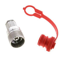 Edelstahl DN 6.3 Hydraulikkupplung Stecker G 1/4 Zoll Innengewinde ISO 14541 D M24 x 2