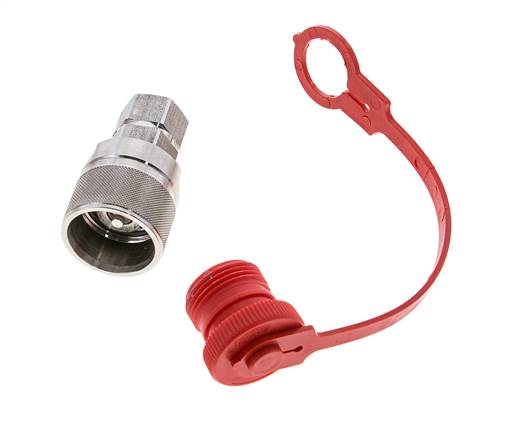 Edelstahl DN 10 Hydraulik-Kupplungsstecker G 3/8 Zoll Innengewinde ISO 14541 D M28 x 2