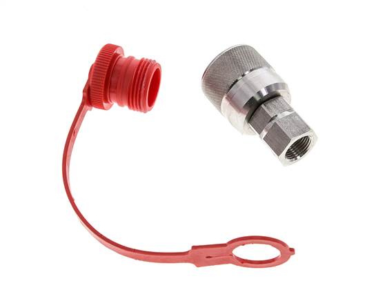 Edelstahl DN 10 Hydraulik-Kupplungsstecker G 3/8 Zoll Innengewinde ISO 14541 D M28 x 2