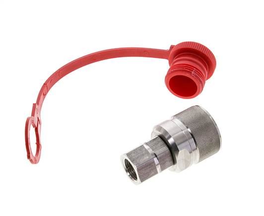 Edelstahl DN 10 Hydraulik-Kupplungsstecker G 3/8 Zoll Innengewinde ISO 14541 D M28 x 2