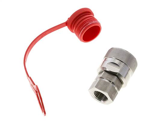 Edelstahl DN 12,5 Hydraulikkupplung Stecker G 1/2 Zoll Innengewinde ISO 14541 D M36 x 2