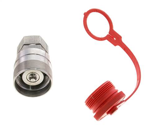 Edelstahl DN 20 Hydraulik-Kupplungsstecker G 3/4 Zoll Innengewinde ISO 14541 D M42 x 2