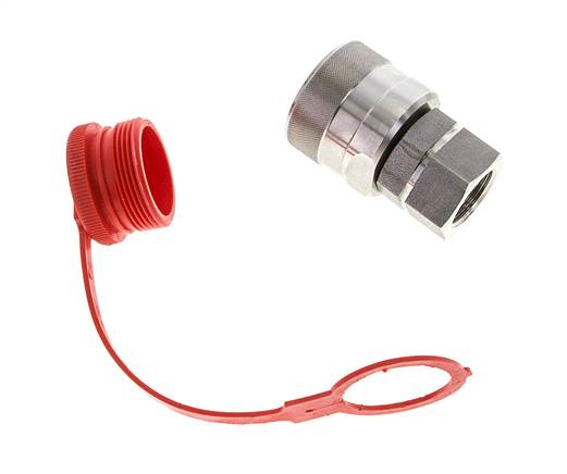Edelstahl DN 20 Hydraulik-Kupplungsstecker G 3/4 Zoll Innengewinde ISO 14541 D M42 x 2