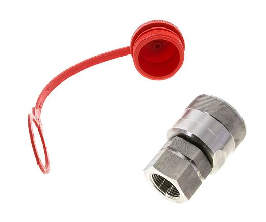 Edelstahl DN 20 Hydraulik-Kupplungsstecker G 3/4 Zoll Innengewinde ISO 14541 D M42 x 2
