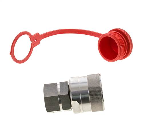 Edelstahl DN 20 Hydraulik-Kupplungsstecker G 3/4 Zoll Innengewinde ISO 14541 D M42 x 2