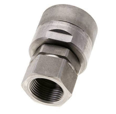 Edelstahl DN 25 Hydraulik-Kupplungsstecker G 1 Zoll Innengewinde D M48 x 3