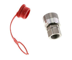 Edelstahl DN 25 Hydraulik-Kupplungsstecker G 1 Zoll Innengewinde D M48 x 3