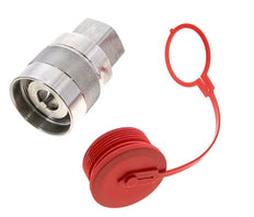 Edelstahl DN 31,5 Hydraulik-Kupplungsstecker G 1 1/2 Zoll Innengewinde D M70 x 3