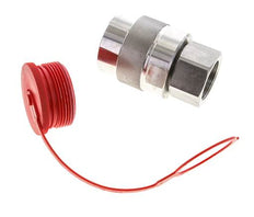 Edelstahl DN 31,5 Hydraulik-Kupplungsstecker G 1 1/2 Zoll Innengewinde D M70 x 3