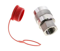 Edelstahl DN 31,5 Hydraulik-Kupplungsstecker G 1 1/2 Zoll Innengewinde D M70 x 3