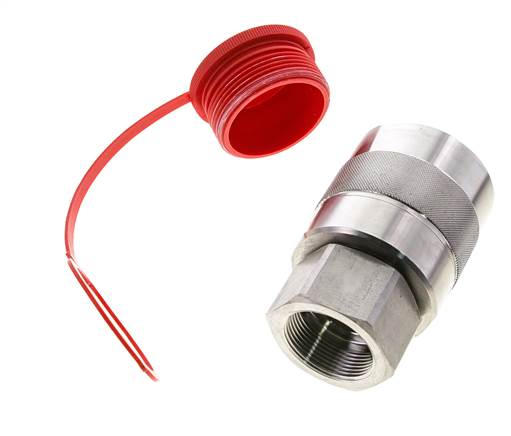 Edelstahl DN 31,5 Hydraulik-Kupplungsstecker G 1 1/2 Zoll Innengewinde D M70 x 3
