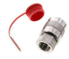 Edelstahl DN 31,5 Hydraulik-Kupplungsstecker G 1 1/2 Zoll Innengewinde D M70 x 3