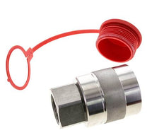 Edelstahl DN 31,5 Hydraulik-Kupplungsstecker G 1 1/2 Zoll Innengewinde D M70 x 3