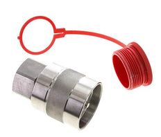 Edelstahl DN 31,5 Hydraulik-Kupplungsstecker G 1 1/2 Zoll Innengewinde D M70 x 3