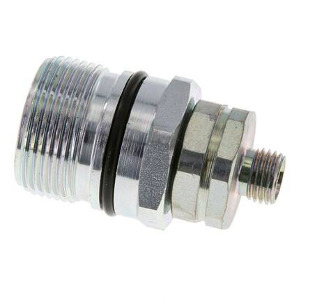 Steel DN 12.5 Hydraulic Coupling Socket 8 mm L Compression Ring ISO 14541/8434-1 D M36 x 2