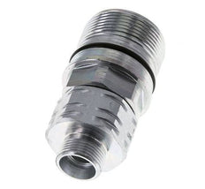 Steel DN 20 Hydraulic Coupling Socket 15 mm L Compression Ring ISO 14541/8434-1 D M42 x 2