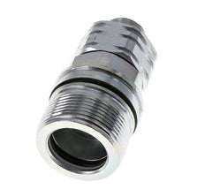 Steel DN 20 Hydraulic Coupling Socket 15 mm L Compression Ring ISO 14541/8434-1 D M42 x 2