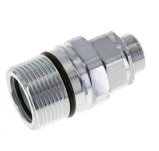 Steel DN 25 Hydraulic Coupling Socket 22 mm L Compression Ring ISO 8434-1 D M48 x 3