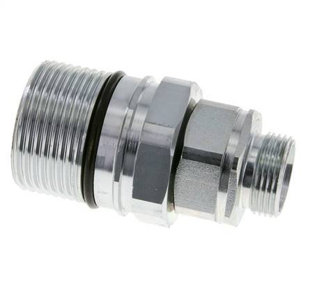 Stahl DN 25 Hydraulikkupplung Muffe 22 mm L Druckring ISO 8434-1 D M48 x 3