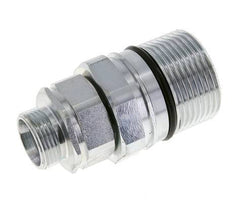 Stahl DN 25 Hydraulikkupplung Muffe 22 mm L Druckring ISO 8434-1 D M48 x 3