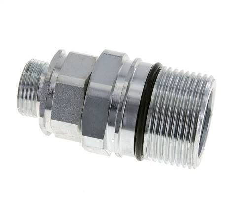 Stahl DN 25 Hydraulikkupplung Muffe 22 mm L Druckring ISO 8434-1 D M48 x 3