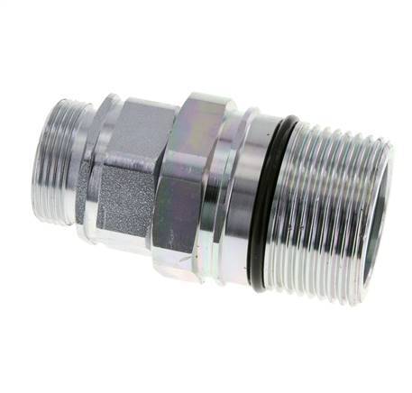Steel DN 25 Hydraulic Coupling Socket 28 mm L Compression Ring ISO 8434-1 D M48 x 3