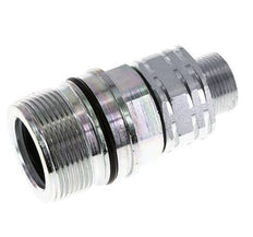 Steel DN 20 Hydraulic Coupling Socket 16 mm S Compression Ring ISO 14541/8434-1 D M42 x 2