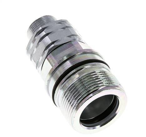 Stahl DN 20 Hydraulikkupplung Muffe 16 mm S Druckring ISO 14541/8434-1 D M42 x 2