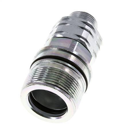 Stahl DN 20 Hydraulikkupplung Muffe 16 mm S Druckring ISO 14541/8434-1 D M42 x 2