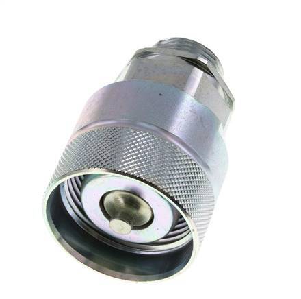 Stahl DN 25 Hydraulikkupplung Stecker 22 mm L Druckring ISO 8434-1 D M48 x 3