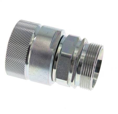 Stahl DN 25 Hydraulikkupplung Stecker 35 mm L Druckring ISO 8434-1 D M48 x 3