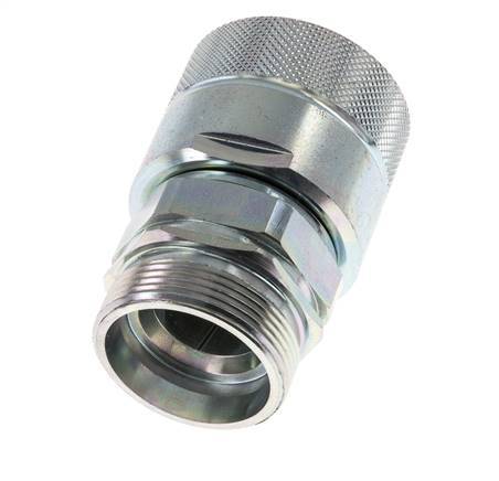 Stahl DN 25 Hydraulikkupplung Stecker 35 mm L Druckring ISO 8434-1 D M48 x 3