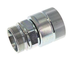 Stahl DN 25 Hydraulikkupplung Stecker 35 mm L Druckring ISO 8434-1 D M48 x 3