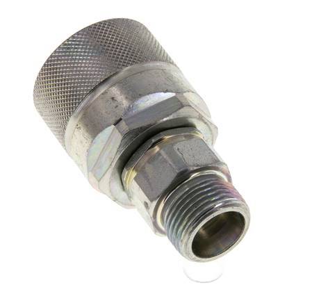 Stahl DN 10 Hydraulikkupplung Stecker 12 mm S Druckring ISO 14541/8434-1 D M28 x 2