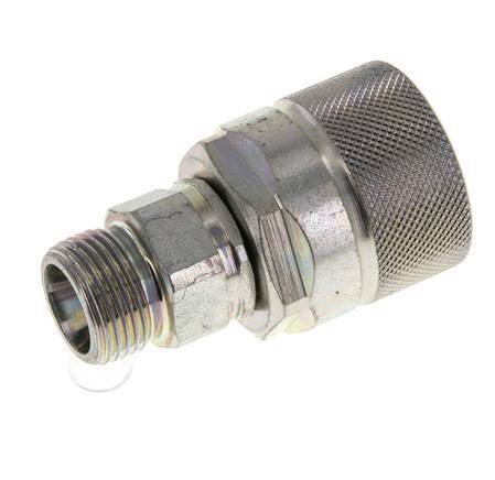 Stahl DN 10 Hydraulikkupplung Stecker 12 mm S Druckring ISO 14541/8434-1 D M28 x 2