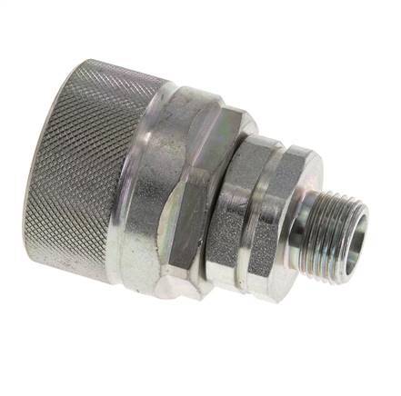 Stahl DN 12,5 Hydraulikkupplung Stecker 10 mm S Druckring ISO 14541/8434-1 D M36 x 2