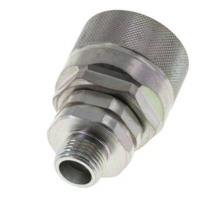 Stahl DN 12,5 Hydraulikkupplung Stecker 10 mm S Druckring ISO 14541/8434-1 D M36 x 2