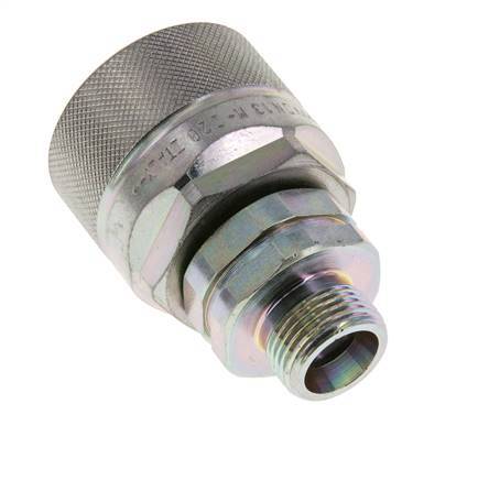 Stahl DN 12,5 Hydraulikkupplung Stopfen 12 mm S Kompressionsring ISO 14541/8434-1 D M36 x 2