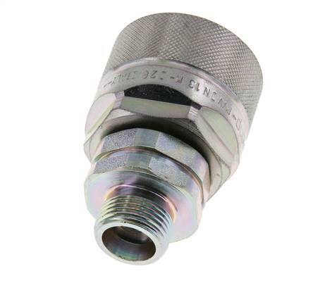 Stahl DN 12,5 Hydraulikkupplung Stopfen 12 mm S Kompressionsring ISO 14541/8434-1 D M36 x 2