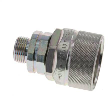 Stahl DN 12,5 Hydraulikkupplung Stopfen 12 mm S Kompressionsring ISO 14541/8434-1 D M36 x 2