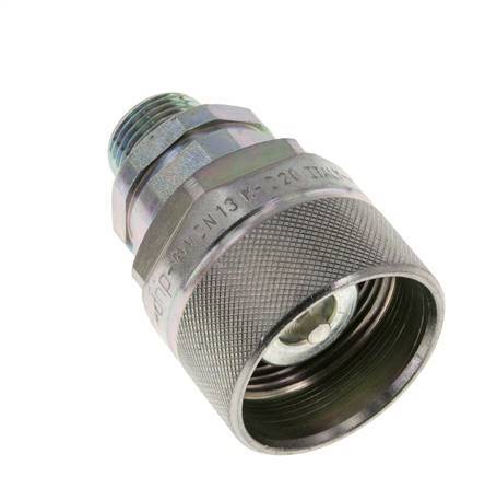 Stahl DN 12,5 Hydraulikkupplung Stopfen 12 mm S Kompressionsring ISO 14541/8434-1 D M36 x 2