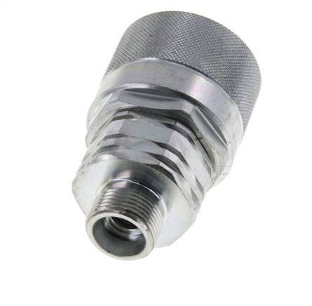 Steel DN 20 Hydraulic Coupling Plug 14 mm S Compression Ring ISO 14541/8434-1 D M42 x 2
