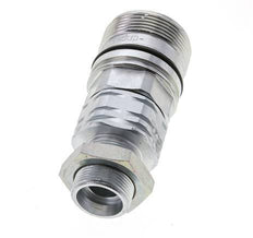 Steel DN 20 Hydraulic Coupling Socket 18 mm L Compression Ring Bulkhead ISO 14541/8434-1 D M42 x 2