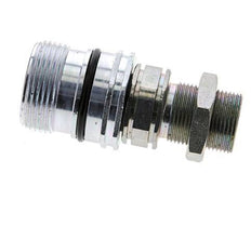 Steel DN 12.5 Hydraulic Coupling Socket 16 mm S Compression Ring Bulkhead ISO 14541/8434-1 D M36 x 2