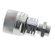 Steel DN 20 Hydraulic Coupling Plug 15 mm L Compression Ring Bulkhead ISO 14541/8434-1 D M42 x 2