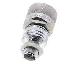 Steel DN 20 Hydraulic Coupling Plug 15 mm L Compression Ring Bulkhead ISO 14541/8434-1 D M42 x 2