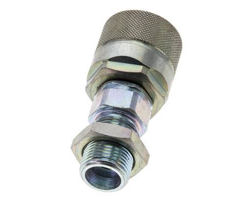 Steel DN 10 Hydraulic Coupling Plug 12 mm S Compression Ring Bulkhead ISO 14541/8434-1 D M28 x 2