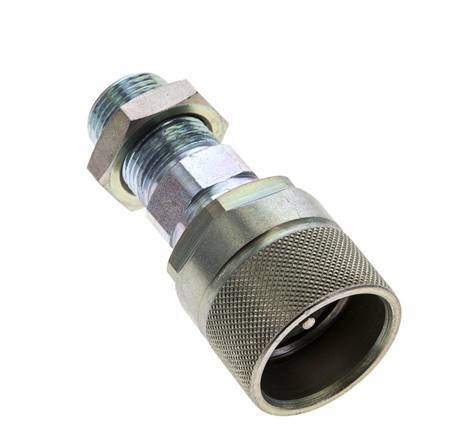 Steel DN 10 Hydraulic Coupling Plug 12 mm S Compression Ring Bulkhead ISO 14541/8434-1 D M28 x 2